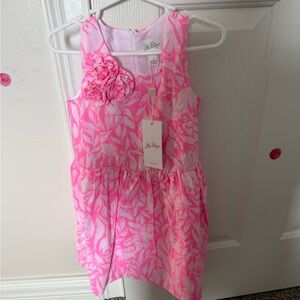 Lilly Pulitzer Vibrant Pink Leaf Dress